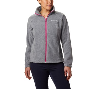 Columbia Ženske Jakne - Benton Springs Full Zip Fleece Svijetlo Sive Fuksije | EYRV-17234